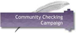 Community Checking Campaign
