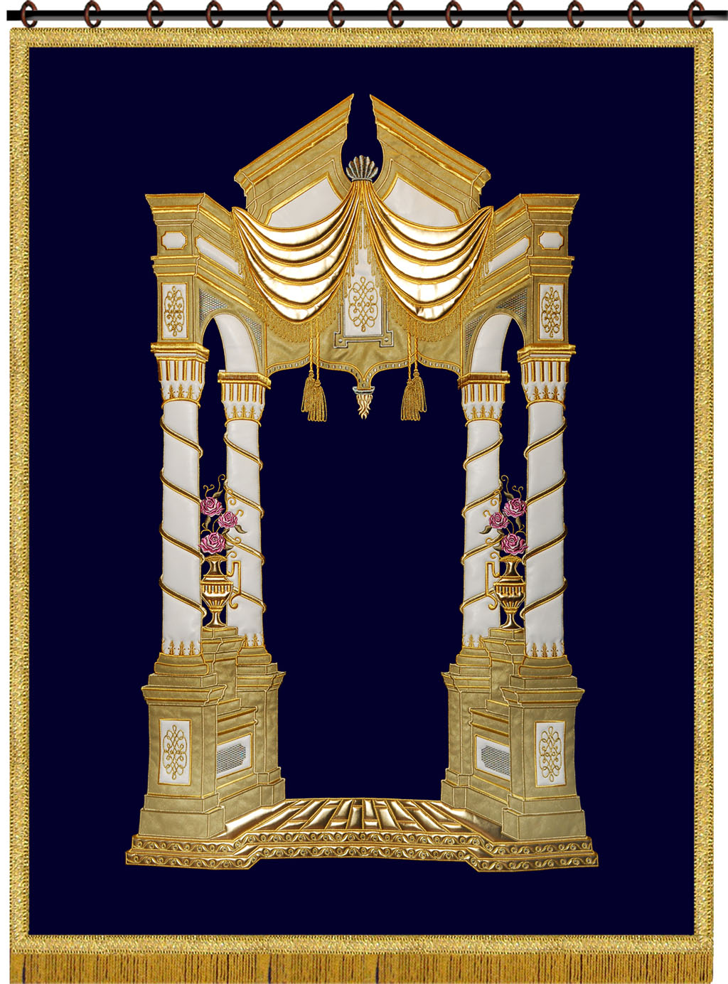 Torah ark cover, paroches, parochet