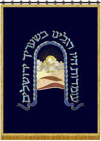 Torah ark cover, paroches, parochet