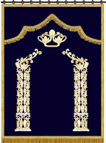 Torah ark cover, paroches, parochet