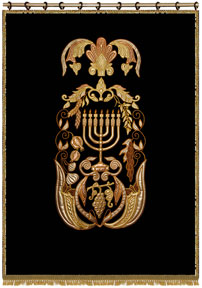 Torah ark cover, paroches, parochet