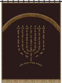 Torah ark cover, paroches, parochet