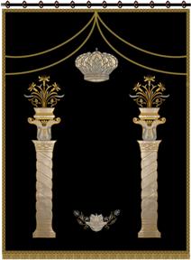 Torah ark cover, paroches, parochet