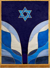 Torah ark cover, paroches, parochet