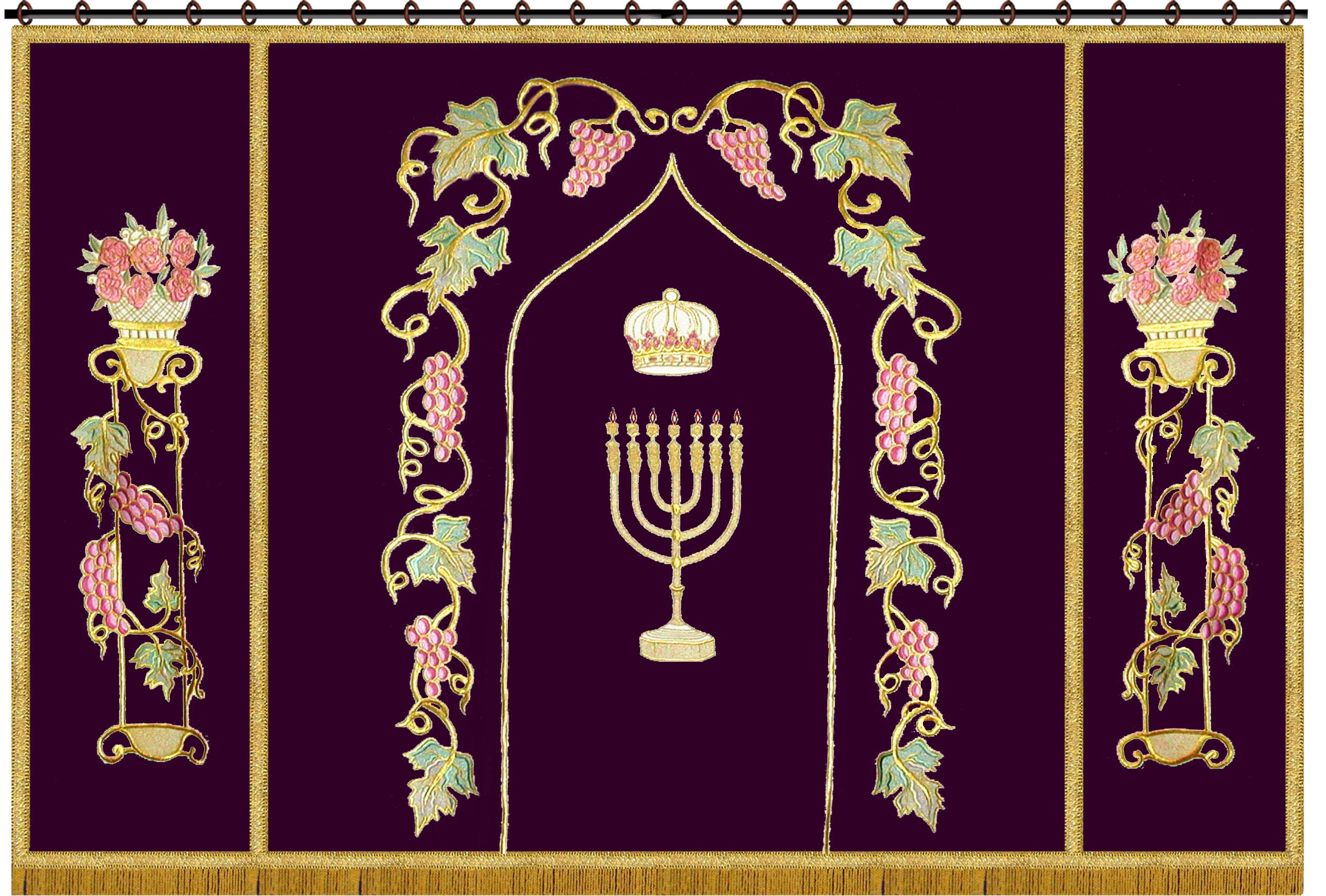 Torah ark cover, paroches, parochet