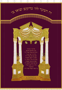 Torah ark cover, paroches, parochet