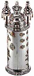 click for sterling silver Torah cases