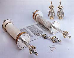 complete sterling silver Torah ornaments sets from Israel