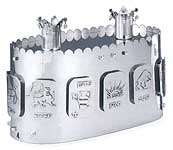 Bier sterling silver Torah crown