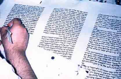 Restoring a Torah scroll